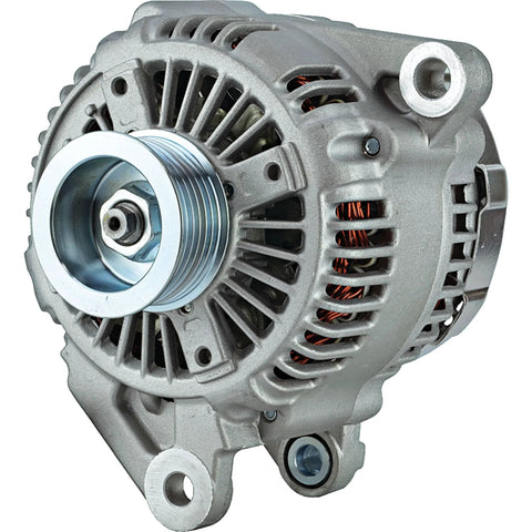 12V 136A Clockwise Alternator Replacement For Jeep Grand Cherokee 2001-2004 And Wrangler TJ 2004 Internal Regulator Solid Pulley