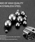 Stainless Steel Precision Bearing Balls 1mm To 8mm Mixing Kit With 600 Pieces Across 12 Sizes For Bearings CNC Machining DIY Projects And Hobbyist Gear Built Tough Heavy Duty Rust Resistant, 304 stainless steel balls