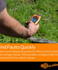 Pro Grade Fence Volt And Current Meter With Digital Display And Directional Arrows, Quick Fault Finder For Electric Fencing