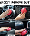 Car Cleaning Gel And Auto Detailing Putty Kick The Grime Out Quick This Slick Car Slime Snags Pet Hair And Road Dust For A Fresh Clean Ride Every Single Day used on steering wheel and console.