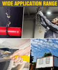 Wide range of applications featuring Three Eighths Inch Clevis Grab Hooks Four Pack Heavy Duty Chain Hooks for Grade 70 Chain.