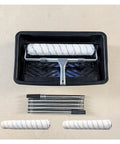 Heavy Hitter Adjustable Extension Paint Roller Kit With Comfy Ergonomic Grip And 18 Inch Non Shedding Microfiber Cover, includes roller and pole.