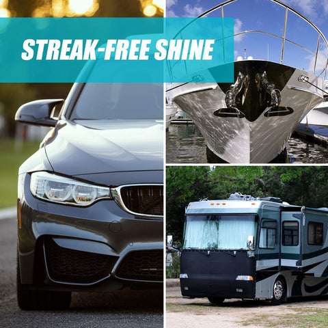 Streak Free Glass Cleaning Wipes Canister For Home And Auto Lint Free Ammonia Free Tint Safe Wipes For Windows Mirrors And Screens Grab And Go 28 Wipes Pack used on car, yacht, and RV with streak-free shine.