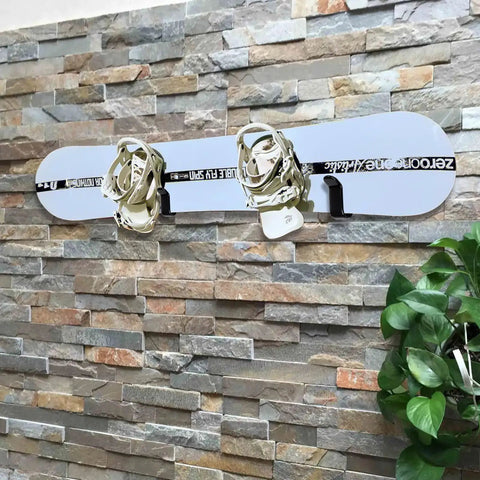 Heavy Duty Snowboard Wall Mount Clips With Rubber Dipped Body For Scratch Protection, Angled Design For Easy On And Off