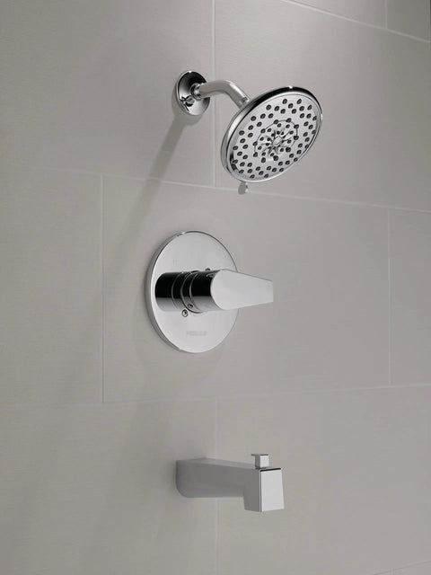 Xander Tub Shower Trim Kit Chrome Finish With Full Body Spray, Massaging Spray, Pause Water Flow, valve not shown, easy install