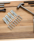 Heavy Duty Wall Mount Fence Hinges For Privacy Gates And Large Swinging Barn Doors Kickass Iron Security Hardware. Includes screws.