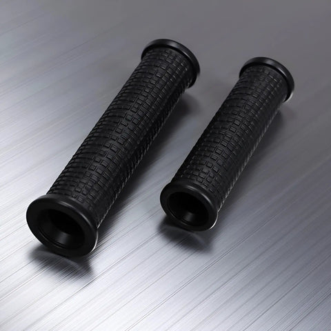Two Pack MTB Handlebar Grips For Twisting Shifter, Shock Absorbing Anti Slip Rubber Grips, Universal Fit For Mountain Biking, Black