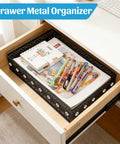 Mesh Desk Paper Tray Organizer For Office And Home With Divider Free Design That Keeps A4 Files And Folders Freely Arranged