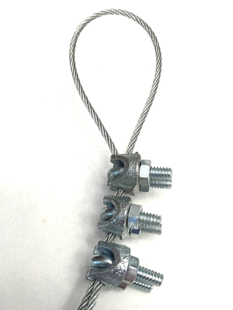 12 Pack Three Sixteen Inch Wire Rope Clamps Zinc Plated Cable Clips For Rigging Light Duty Securing Loads And Hanging Banners Built Tough With A Rock Solid Grip That Holds Fast Without Any Drama Or Hassle