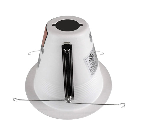 Top Shelf 6 Inch White Airtight Recessed Ceiling Light Trim With Sleek Cone Baffle Design For Zero Glare Hassle Fits Standard Six Inch Housing Cutouts Smooth Drop In Setup Built Tough For Modern Interior Glow Up Projects