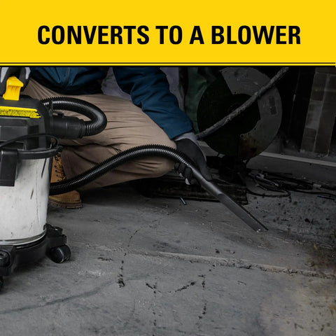 4 Gallon Wet And Dry Shop Vac With 4 Peak HP Stainless Steel Tank 3 In 1 Blower Heavy Suction Portable Top Handle Vacuum in use