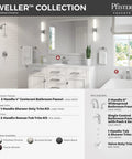 Bathroom featuring Weller Single Handle Bathroom Sink Faucet In Polished Chrome With Push And Seal Drain on vanity