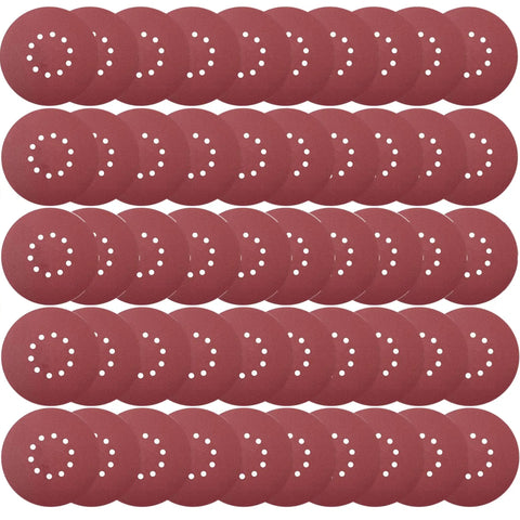 9 Inch Hook And Loop Sanding Discs Set With 10 Hole Design, 60 80 120 150 240 Grit Aluminum Oxide Paper For Drywall Sander, Great For Wood And Furniture Finishing, Fits Most 9 Inch Drywall Sanders, Pro Grade Killer Finish.