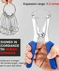 Woodworking Miter Spring Clamps Kit with Spring Loaded Pliers showing 21 miter clamps and storage ring, 0-2 inch range.