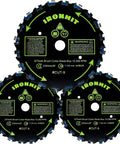 Nine Inch Twenty Tooth Manganese Steel Brush Cutter Blades For Weed Eater String Trimmers Arbor Fits One Inch Shaft 25mm