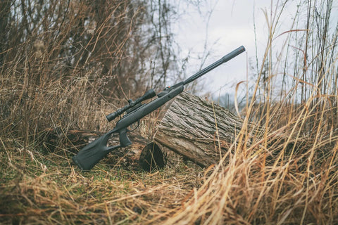Swarm Fusion 10X GEN3i Break Barrel Pellet Air Rifle with 10 Shot Inertia Fed Magazine, 3-9x40 Scope in outdoor setting