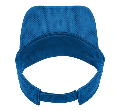 Cool Royal Blue Adjustable Sun Visor For Guys Perfect Machinist Gifts, breathable mesh tricot backing and velcro closure.