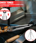 Heavy Duty BBQ Tool Set With Premium Stainless Steel Spatula Fork Brush And Tongs For Grilling Lovers Outdoors A Top Notch Gift Idea For Men And Women Who Live For The Grill
