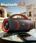 Extreme Boom Pro 100W Outdoor Speaker With Dual 40W Woofers And Dual 10W Tweeters DSP Enhanced Sound Bluetooth 5.3 IPX6 waterproof