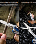 All In One EDC Multitool With Pliers And Fire Starter 20 Function Kit with replaceable 5Cr15MoV blade and spring scissors