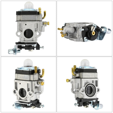 All In One 2 Stroke Carburetor Kit Replacement For 43cc 47cc 49cc 50cc 52cc Engines, metal carburetor with attachments and fittings