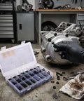 1600 Piece Carbon Steel Socket Head Cap Screw Set Black Oxide Metric Hex Allen Bolts With Flat Washers in workshop