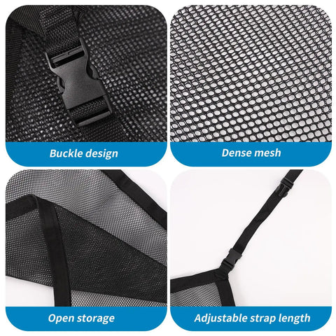 Detailed view of Double Layer Safety Net For Toddler Standing Tower And Foldable Learning Step Stool showcasing buckle and mesh design.