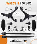 Front Suspension Kit For Honda CR V 2002 2003 2004 With 12 Pieces Including Front Lower Control Arms Lower Ball Joints