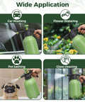 Hand Pump Sprayer 2L Garden Sprayer for Plants and Lawn Care used on cars, flowers, pets, and glass for versatile cleaning