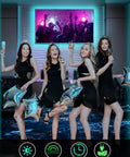 Group of women dancing with LED Light Strip Kit 200ft Ultra Long RGB 5050 Color Changing Lights at party