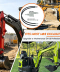 Mini Excavator Cushion Valve Kit For Smooth Rotation And Shock Absorption with hydraulic hose system in use on jobsite
