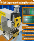 Pro Grade PCB Depaneling Machine with V Cut Separator Built for Pros, 110V 40W Electric PCB Cutter with images of circuit boards