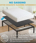 Heavy Duty Queen Bunkie Board 60x80 Low Profile Mattress Foundation on slats supporting a mattress, preventing sagging.