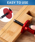Professional Wheel Marking Gauge With Micro Adjustment For Woodworking Dang Accurate Dual Metric And Imperial Scale Carbide Scriber on wood.