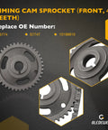 Timing cam sprocket (front, 40 teeth) for 2.2L Timing Chain Kit With Sprocket For 1994 to 2003 GM 2.2L OHV Engines Perfect Fit For Buick