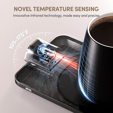 Level Up Your Morning Vibe This Smart Mug Warmer Game Changer keeps your daily brew piping hot with precision temp control and sensor.