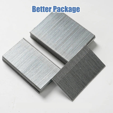 Hardcore Galvanized Finish Nails 16 Gauge 1 3/4 Inch 1000 Pack stacked in a neat arrangement on a white background.