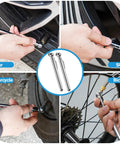 Using 2 Pack Slim Pencil Tire Pressure Gauge Set With 10-75 PSI Range on car, SUV, motorcycle, and bicycle tires