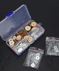 50 Set Doll Joints And Cotter Pins Skeleton Movable Joints For Teddy Bear Making Supplies Wood Craft Kit in storage box