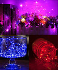 12 Pack Battery Operated Fairy Lights 7Ft Each With 20 LEDs Waterproof Silver Wire Firefly String Lights Multicolor For DIY Weddings Christmas Mason Jars Party Decor in vibrant display