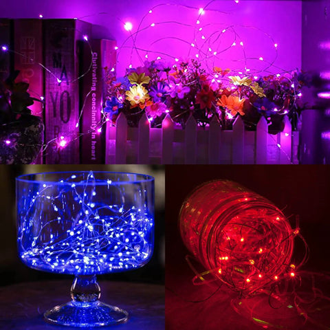 12 Pack Battery Operated Fairy Lights 7Ft Each With 20 LEDs Waterproof Silver Wire Firefly String Lights Multicolor For DIY Weddings Christmas Mason Jars Party Decor in vibrant display