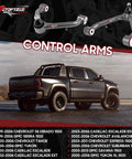 2 To 4 Inch Lift Upper Control Arms Kit For Front Tubular Suspension With Ball Joint Fits Silverado 1500 And Sierra 1500
