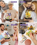 Two Pack Flower Bouquet Building Sets With LED Lighting, Botanical Mini Block Kit Featuring Bees And Butterflies, Perfect Valentine Gift For Her Mom Wife Girlfriend, A Timeless Keepsake That Blooms Forever, shown for Mother's Day and Valentine gifts