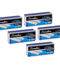 Premium One Quarter Inch Staples, 210 Per Strip, Five Pack, 5000 Per Box, Heavy Duty Steel Wire, 135,000 PSI Strength, Sharp Chisel Point