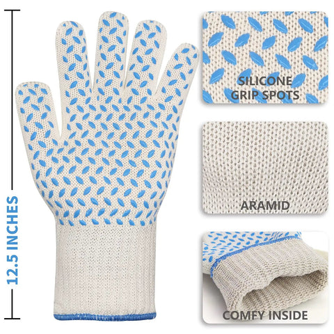 Badass Silicone Oven Mitts With Flexible Fingers, 932 Degree Heat Proof Protection, Super Grippy Kitchen Gear That Handles All Your Grilling Baking And Smoky Meats