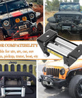 4 7 8 Inch Winch Roller Fairlead For ATV UTV Winches 4500 Lbs Max shown on various off-road vehicles