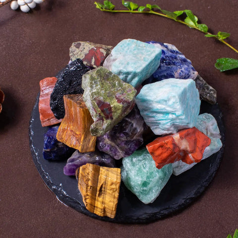 3 Pound Bulk Rough Madagascar Stones Mix For Tumbling Cabbing And Polishing Natural Raw Crystals Large One To Two Inch Range