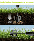 4-in-1 Soil Cultivator and Drill Tiller Attachment for Planter Boxes and Raised Beds demonstration, 6-inch depth in soil