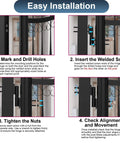 Step-by-step guide for installing Heavy Duty Weld On Trailer Gate Hinges 5 Inch 700 Lb Capacity For Swing Doors And Ramp Gates Two Pack With Welded Screws.