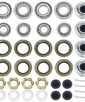 Trailer Axle Hub Bearings Kit With 2.44 Inch Dust Caps And Seals For 5200 To 6000 Lbs Trailers Tapered Spindle D42 components